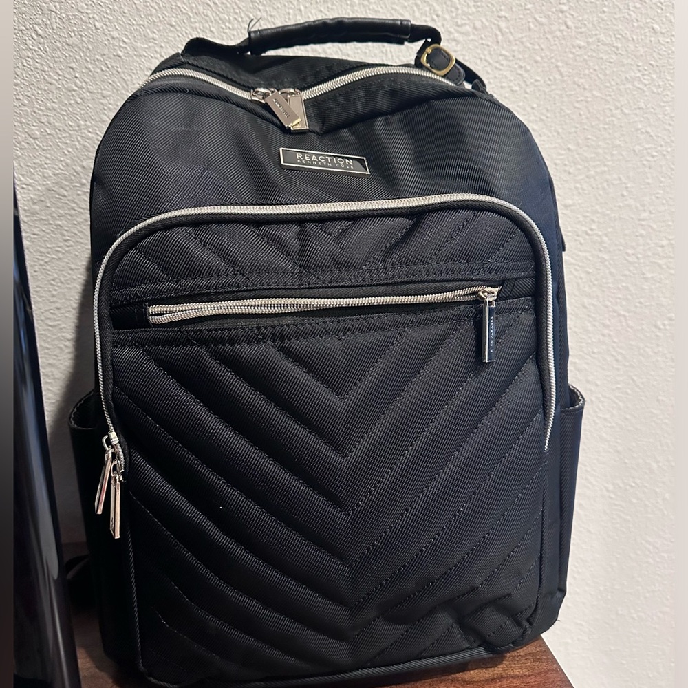 Kenneth Cole REACTION Women's Chelsea Chevron 15" Laptop and Tablet Backpack, Bl